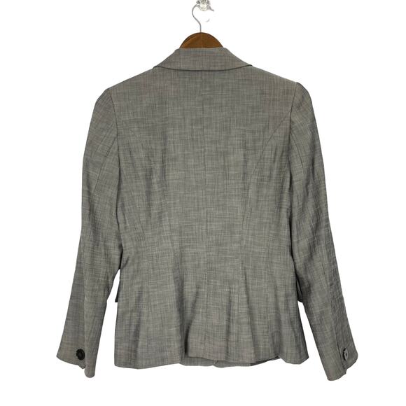 Classiques Entier | Gray & Black Blend Single Button Blazer Jacket - Picture 2 of 10